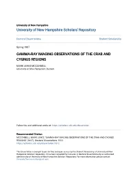 Gamma-Ray Imaging Observations of the Crab and Cygnus Regions