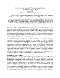 Retrieving Realism/ a Whiteheadian Wager