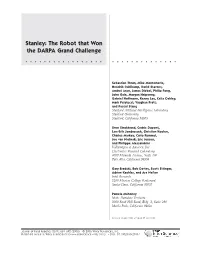 Stanley: the Robot That Won the DARPA Grand Challenge