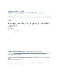 Steering Science Through Output Indicators & Data Capitalism