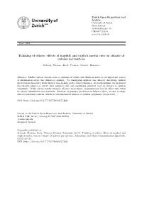 Thinking of Others: Effects of Implicit and Explicit Media Cues on Climate of Opinion Perceptions