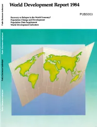 World Development Report 1984