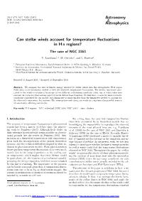 Can Stellar Winds Account for Temperature Fluctuations in H II