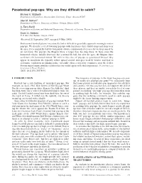 Paradoxical Pop-Ups: Why Are They Difﬁcult to Catch? Michael K