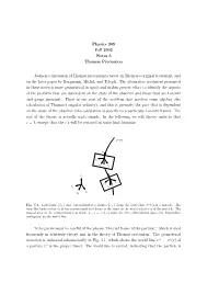 Physics 209 Fall 2002 Notes 5 Thomas Precession Jackson's