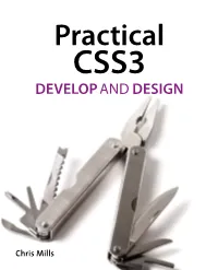 Practical CSS3 DEVELOPAND DESIGN