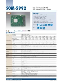 SOM-5992 COM Express R3.0 Type 7 Module
