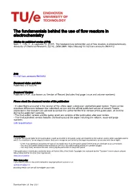 The Fundamentals Behind the Use of Flow Reactors in Electrochemistry