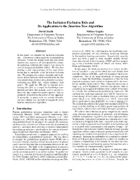 The Inclusion-Exclusion Rule and Its Application to the Junction Tree