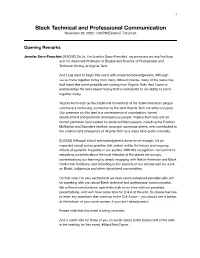 Black Technical and Professional Communication November 30, 2020, 1:30 PM Eastern | Transcript