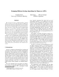 Designing Efficient Sorting Algorithms for Manycore Gpus