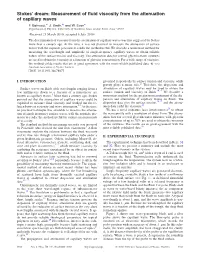 Measurement of Fluid Viscosity from the Attenuation of Capillary Waves