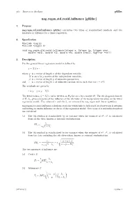 Nag Regsn Std Resid Influence (G02fac)