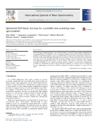 Optimized DLP Linear Ion Trap for a Portable Non-Scanning Mass Spectrometer