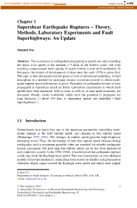 Supershear Earthquake Ruptures – Theory, Methods, Laboratory Experiments and Fault Superhighways: an Update