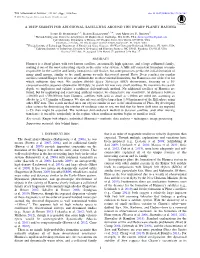 A DEEP SEARCH for ADDITIONAL SATELLITES AROUND the DWARF PLANET HAUMEA Luke D