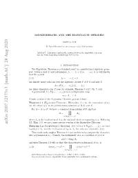 Arxiv:2007.12573V3 [Math.AC] 28 Aug 2020 1,Tm .] Egtamr Rcs Eso Fteegnau Theore Eigenvalue the of Version Precise 1.2 More a Theorem Get We 3.3], Thm
