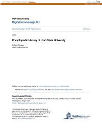 Encyclopedic History of Utah State University