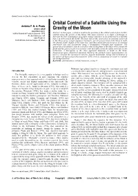 Orbital Control of a Satellite Using the Gravity of the Moon