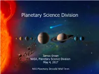Planetary Science Division