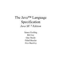The Java™ Language Specification Java SE 7 Edition