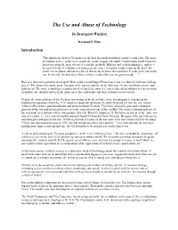 The Use and Abuse of Technology: in Insurgent Warfare