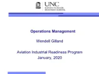 Capacity Planning • Waiting Line Management • Sequencing Definition of Operations