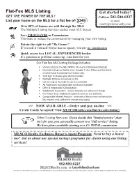 Flat-Fee MLS Listing