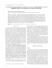 Fluorometric Measurement of Oxidative Burst in Lobster Hemocytes and Inhibiting Effect of Pathogenic Bacteria and Hypoxia