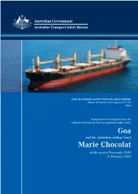 Independent Investigation Into the Collision Between the Indian