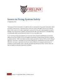 Issues in Firing System Safety 110927