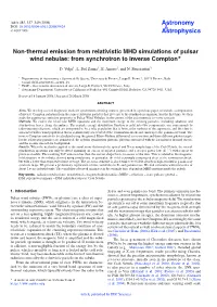 Non-Thermal Emission from Relativistic MHD Simulations of Pulsar Wind Nebulae: from Synchrotron to Inverse Compton