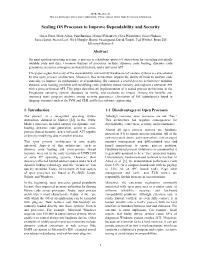 Sealing OS Processes to Improve Dependability and Security