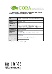 UCC Library and UCC Researchers Have Made This Item Openly Available. Please Let Us Know How This Has Helped You. Thanks! Downlo