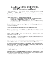 2016-17 Accomplishments