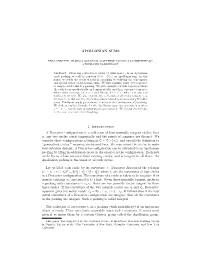 APOLLONIAN SUMS 1. Introduction a Descartes Configuration Is a Collection of Four Mutually Tangent Circles