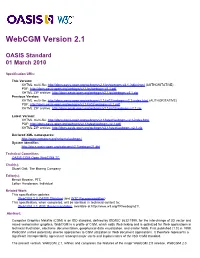 OASIS CGM Open Webcgm V2.1
