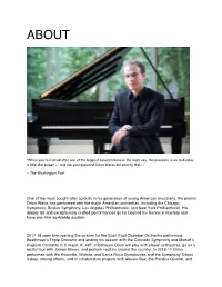 One of the Most Sought-After Soloists in His Generation of Young