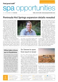 Spa Opportunities 10Th November 2017 Issue