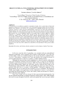 249 Heliciculture As a Tool for Rural Development In