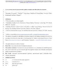A Cis-Carotene Derived Apocarotenoid Regulates Etioplast And