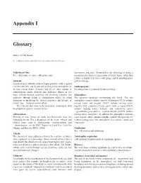 Appendix I Glossary