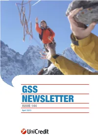 GSS NEWSLETTER ISSUE 144 April 2013 2