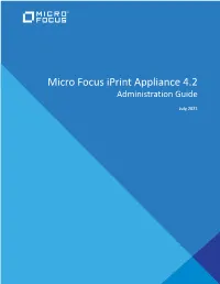 Iprint Appliance Server and Client Support