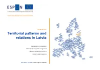 Territorial Patterns and Relations in Latvia