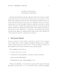 1 Bertrand Model