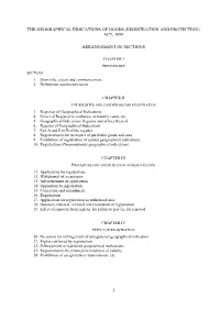 Act, 1999 ______Arrangement of Sections ______Chapter I Preliminary Sections 1