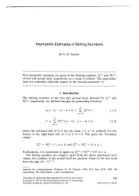 Asymptotic Estimates of Stirling Numbers