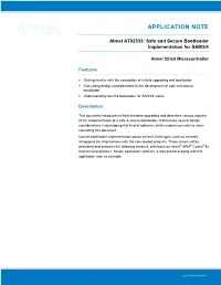 Atmel AT02333: Safe and Secure Bootloader Implementation for SAM3/4