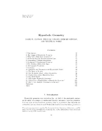 Hyperbolic Geometry